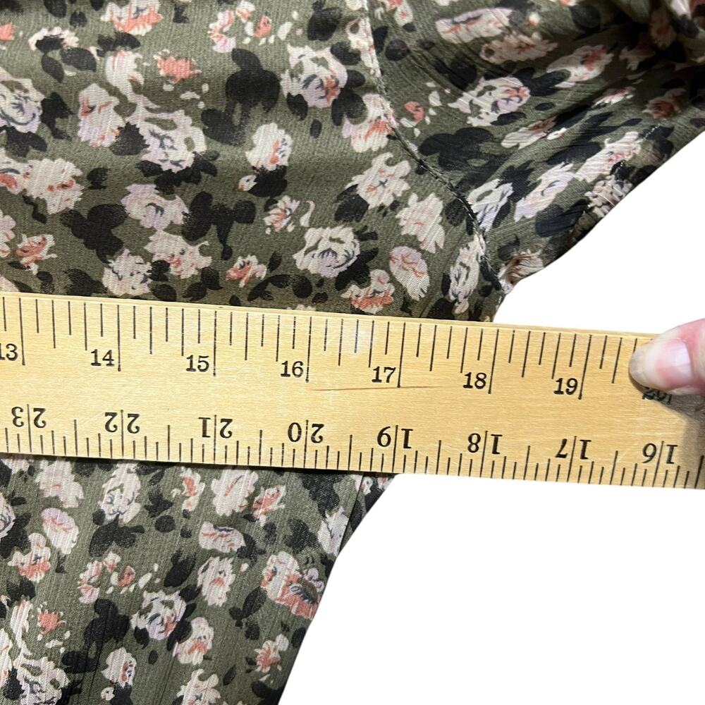 VTG ESPRIT Womens Floral Dress Sz 6 Cottage Retro Coquette Button Front 90s Y2K - Picture 14 of 16